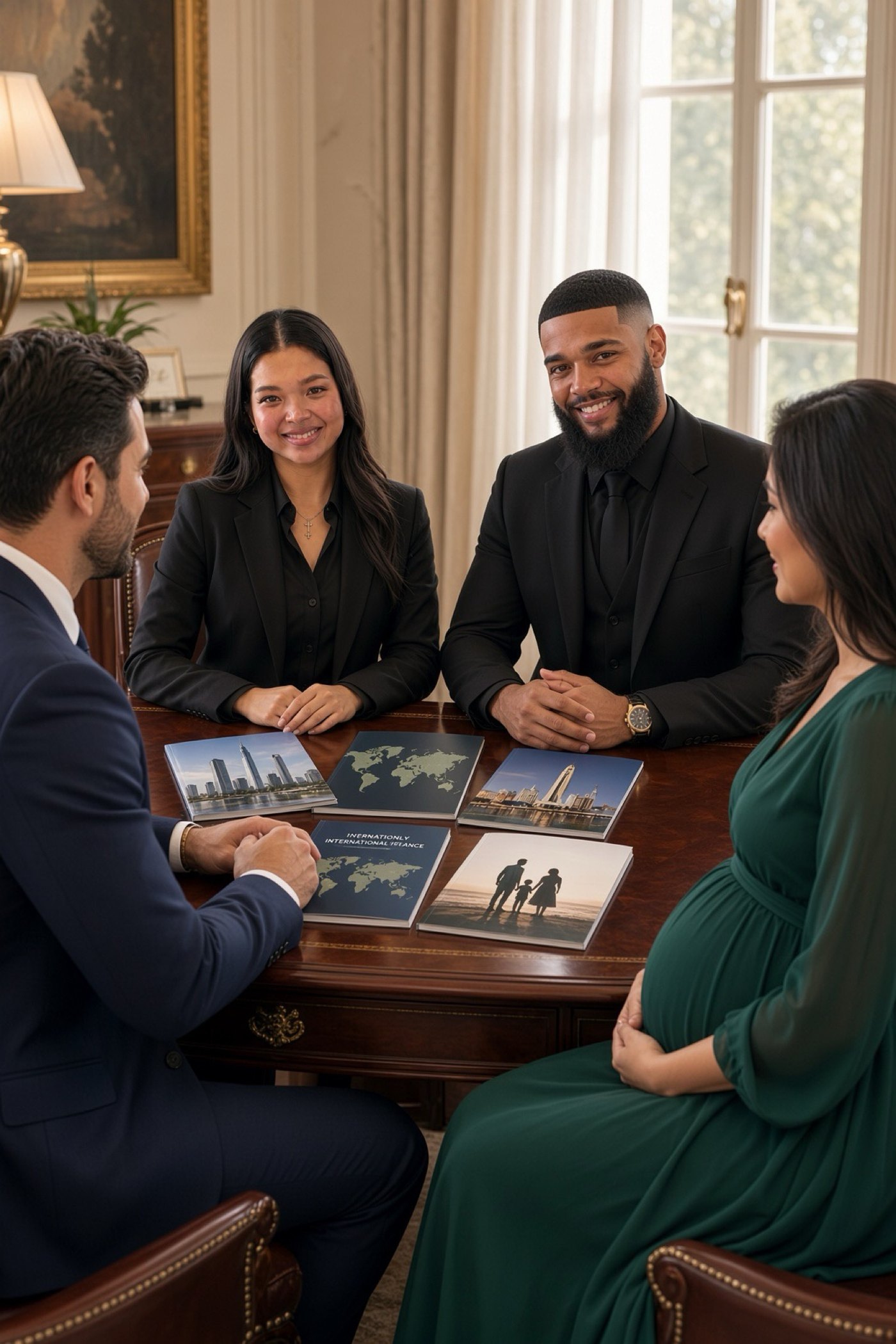 Sitting with a pregnant couple